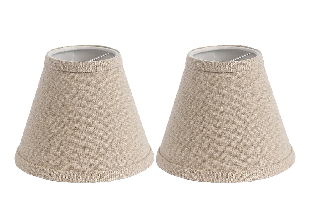 Linen 6-inch Chandelier Lamp Shade - 9 Colors
