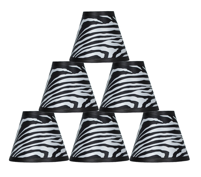 Animal Print 6-inch Chandelier Lamp Shade - 3 Print Options