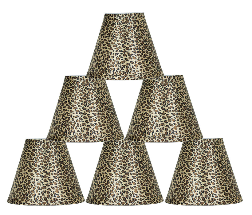 Animal Print 6-inch Chandelier Lamp Shade - 3 Print Options
