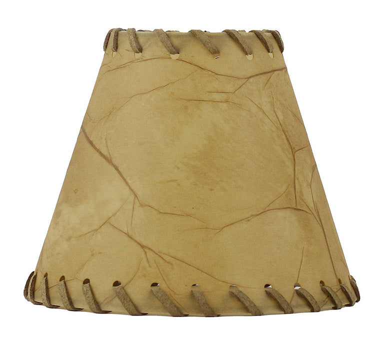 Faux Leather 6-inch Chandelier Lamp Shade with Trim