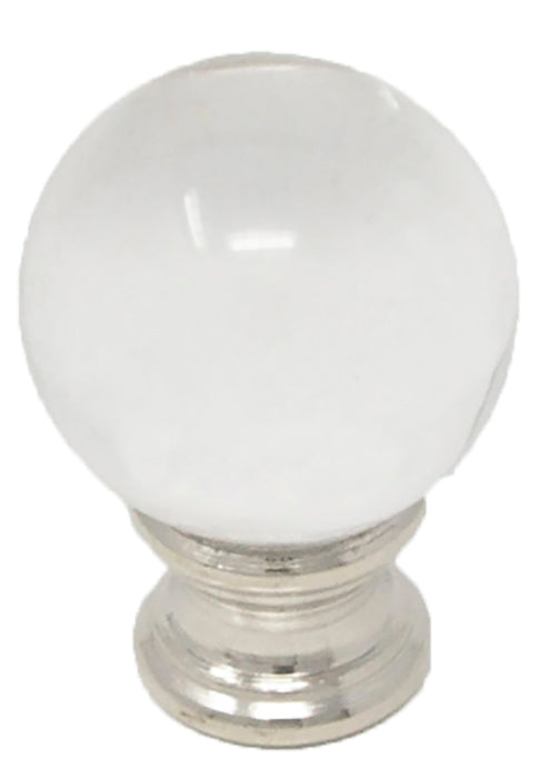 Crystal Ball Lamp Finial For Lamp Shades, 1-5/8-inch