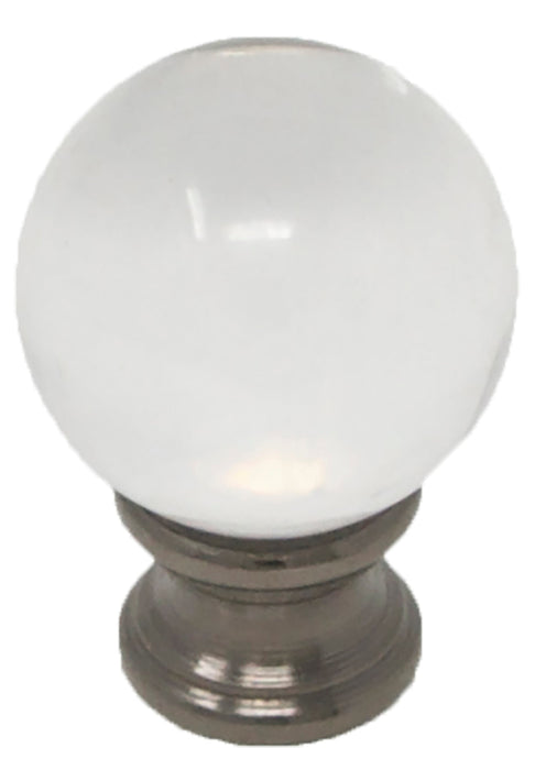 Crystal Ball Lamp Finial For Lamp Shades, 1-5/8-inch