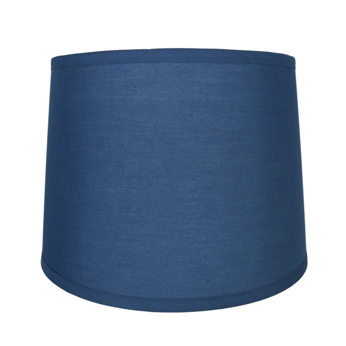 French Drum Lampshade, Cotton, 10-inch by 12-inch by 8 1/2-inch, Spider Washer Fitter
