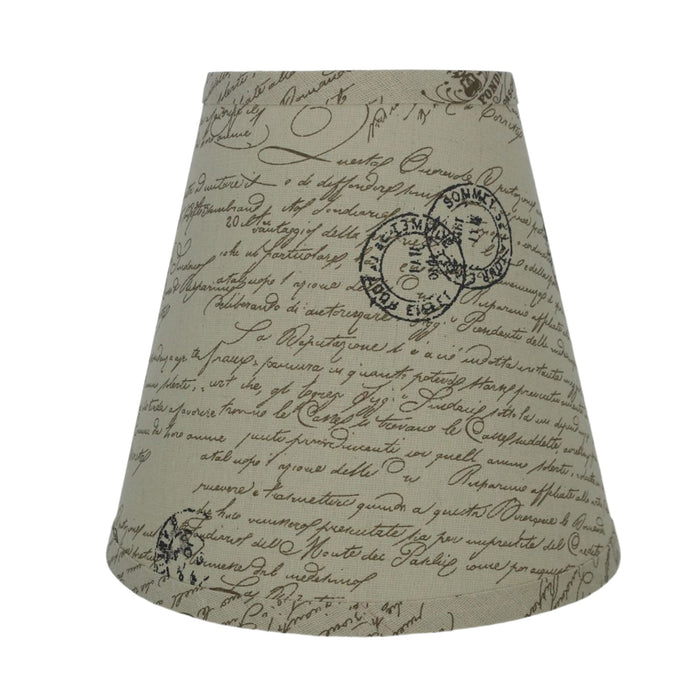Hardback Faux Silk Empire Lamp Shade 5-inch by 9-inch by 8.5-inch, Spider Washer Fitter