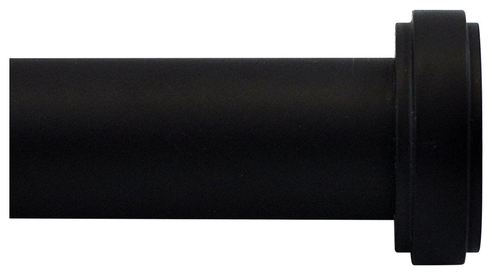 Urbanest 3-4" Diameter Steel Bouchon Window Drapery Curtain Rod Set