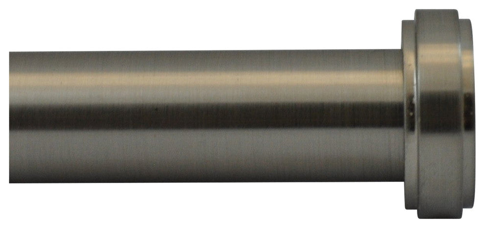 Urbanest 3-4" Diameter Steel Bouchon Window Drapery Curtain Rod Set