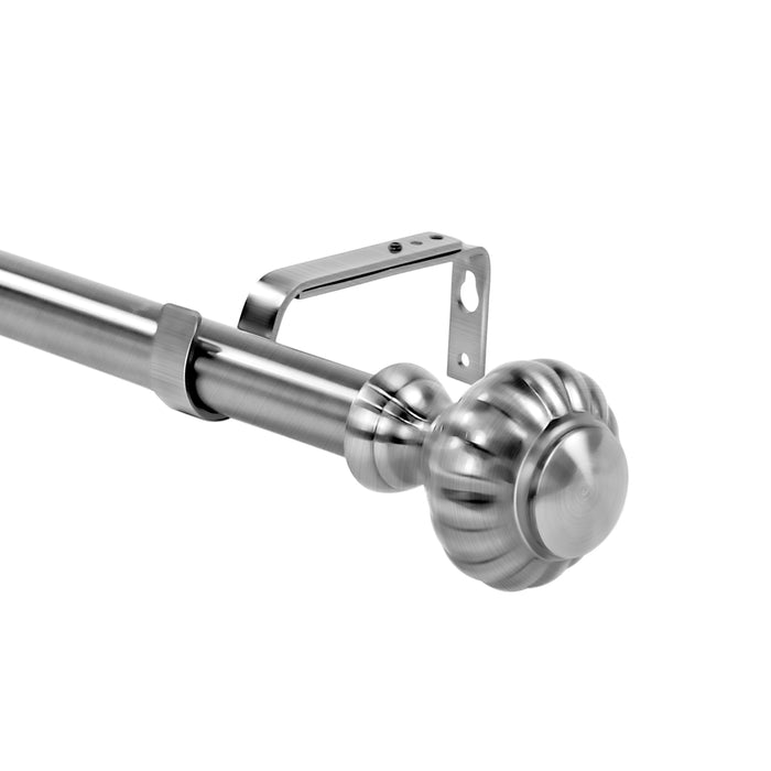 Urbanest 1-inch Diameter Doorknob Adjustable Single Drapery Curtain Rod