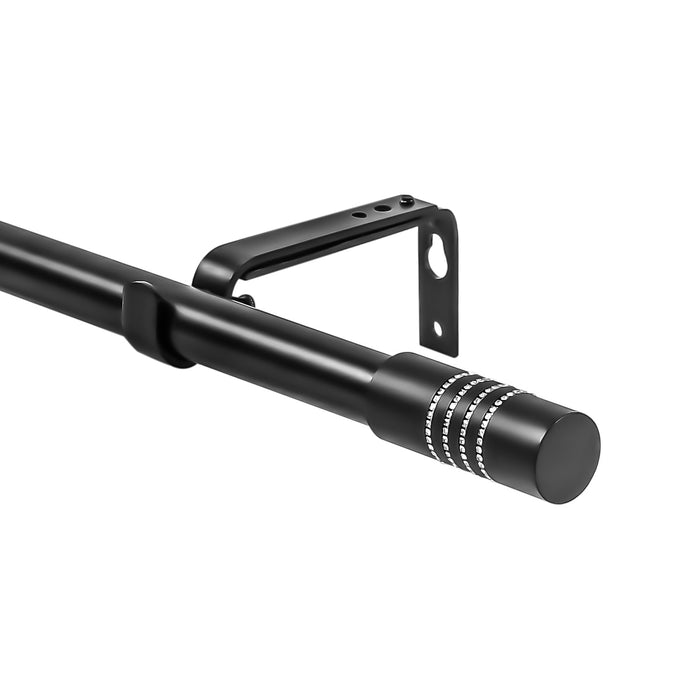 Urbanest Zinc Cast with Diamond Beads Beverly Drapery Curtain Rod 3-4"