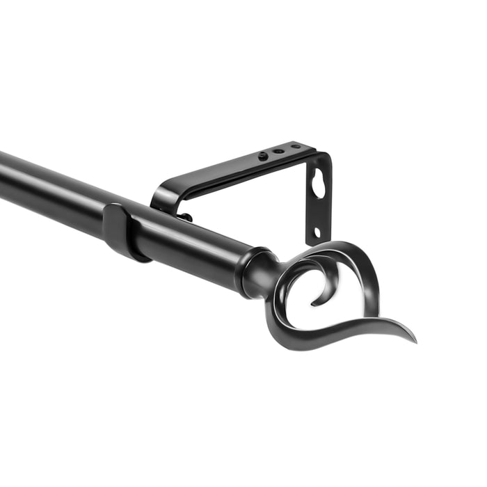Urbanest 1-inch Diameter Flame Adjustable Single Drapery Curtain Rod - 5 Finishes