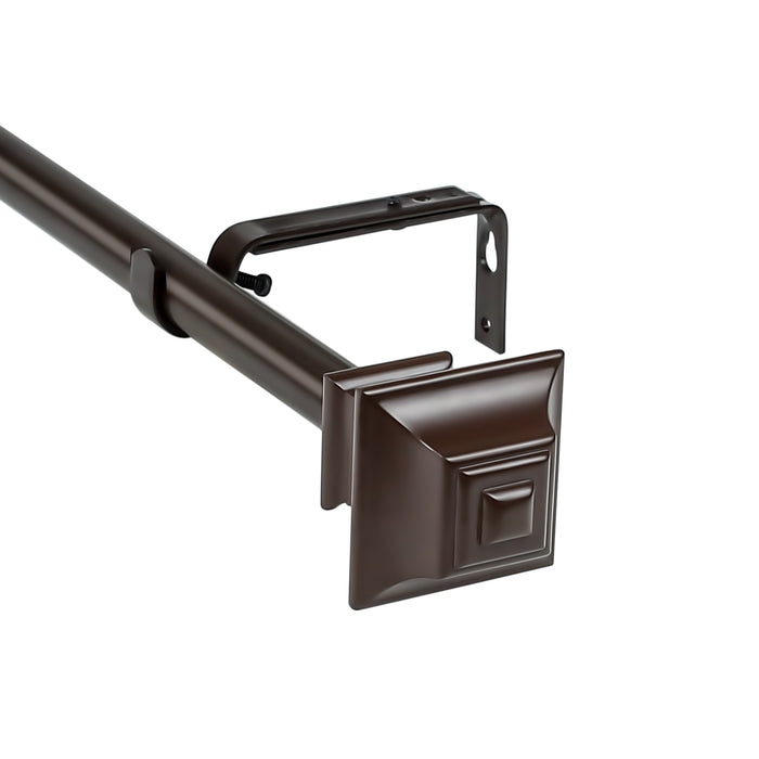 1-inch Diameter Pila Adjustable Single Drapery Curtain Rod