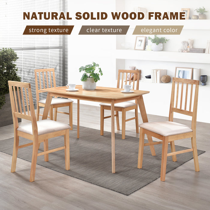 Urbanest Modern Dining Table 48 Inch Kitchen Table with Solid Wood Leg Finish Dinner Table Dining Room Home Furniture
