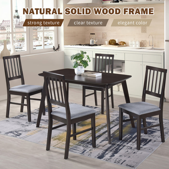 Urbanest Modern Dining Table 48 Inch Kitchen Table with Solid Wood Leg Finish Dinner Table Dining Room Home Furniture