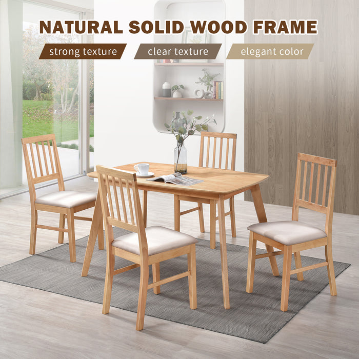 Urbanest Modern Dining Table 48 Inch Kitchen Table with Solid Wood Leg Finish Dinner Table Dining Room Home Furniture