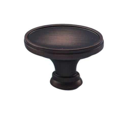 Fleetwood Oval Cabinet Hardware Knob - 4 Finishes