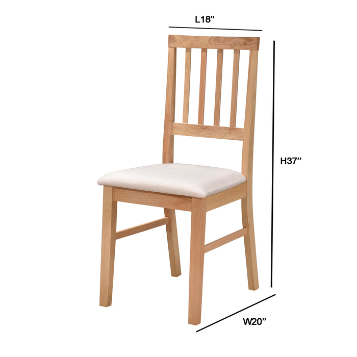 Urbanest Dining Chairs, Living Room Chair Set of 2 Dining Comfy Chair for Kitchen Upholstered Dining Chairs Kitchen and Dining Room Wood Leg Chair