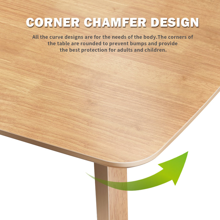 Urbanest Modern Dining Table 48 Inch Kitchen Table with Solid Wood Leg Finish Dinner Table Dining Room Home Furniture