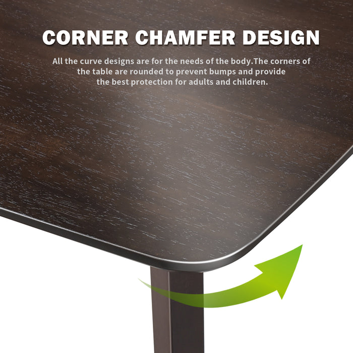 Urbanest Modern Dining Table 48 Inch Kitchen Table with Solid Wood Leg Finish Dinner Table Dining Room Home Furniture