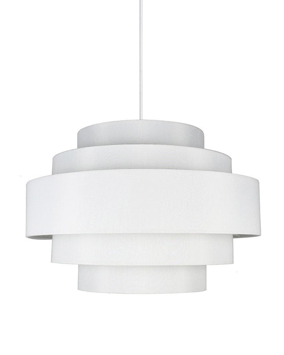 Palladio 5-tier Shade Pendant with Hanging Light Kit, 18-inch Diameter, 12-inch tall