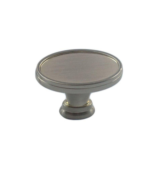 Fleetwood Oval Cabinet Hardware Knob - 4 Finishes