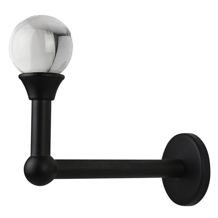 Crystal Ball Crystal and Metal Drapery Tieback Holdback - 3 Finishes