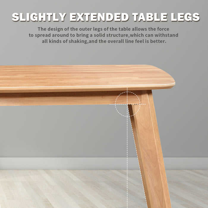 Urbanest Modern Dining Table 48 Inch Kitchen Table with Solid Wood Leg Finish Dinner Table Dining Room Home Furniture