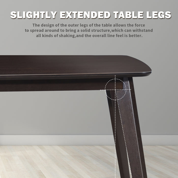 Urbanest Modern Dining Table 48 Inch Kitchen Table with Solid Wood Leg Finish Dinner Table Dining Room Home Furniture