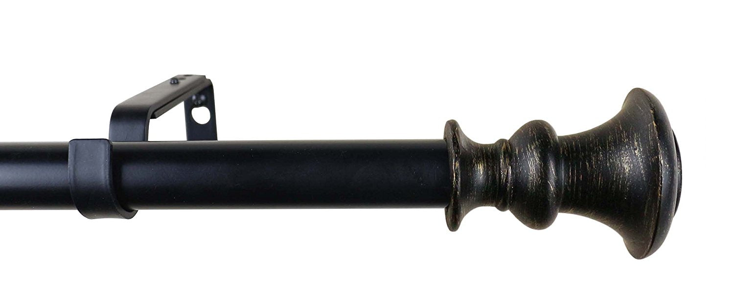 Urbanest 1-inch Tavo Adjustable Drapery Curtain Rod - 7 Finishes