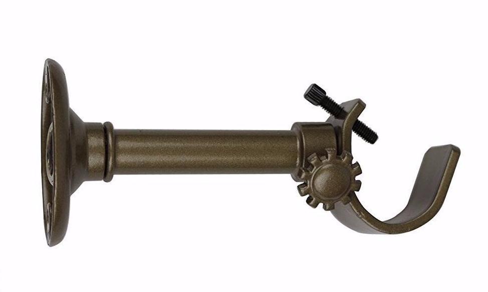 Zinc Steel Architectural Adjustable Bracket for 1" and 7/8" Curtain Drapery Rod