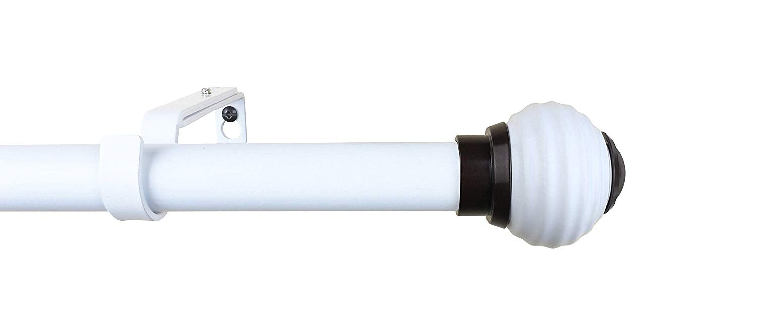 Urbanest 1-inch Diameter Miele Adjustable Single Drapery Curtain Rod