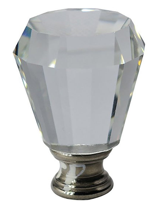 Crystal Anne Lamp Finial - 2 Finishes