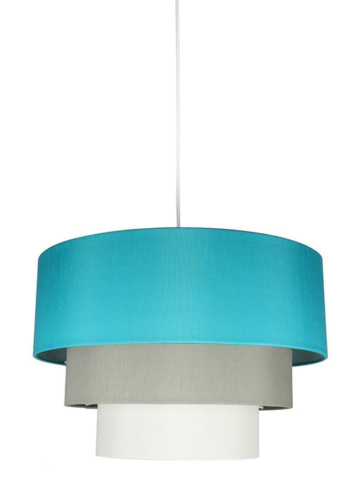 Renzo 3-tier Shade Pendant with Hanging Light Kit, 18-inch Diameter