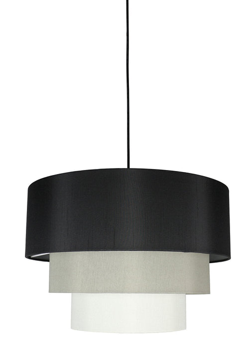 Renzo 3-tier Shade Pendant with Hanging Light Kit, 18-inch Diameter