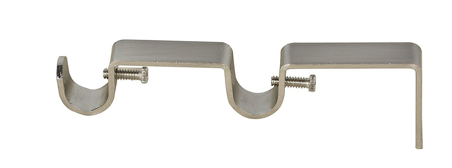 Double Curtain Rod Bracket, 1/2-inch to 5/8-inch Diameter Rods