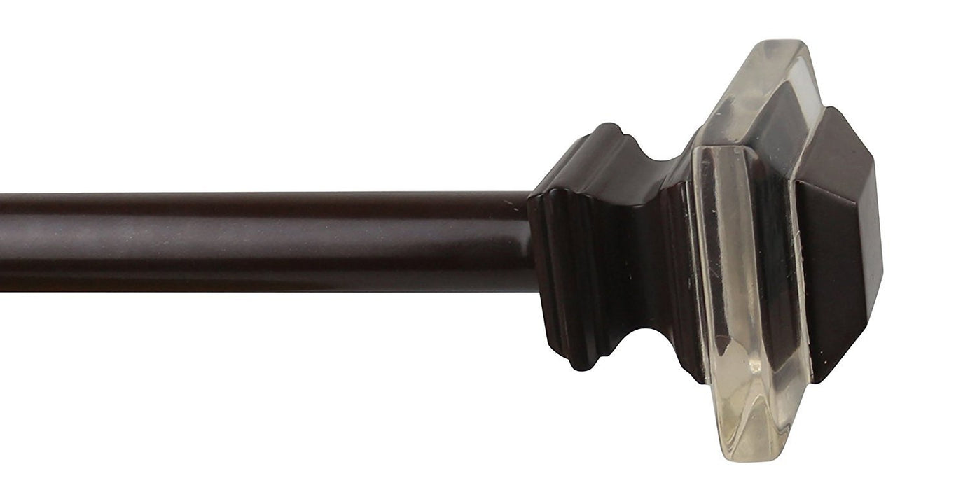 Urbanest 1-inch Diameter Cassini Adjustable Single Drapery Curtain Rod