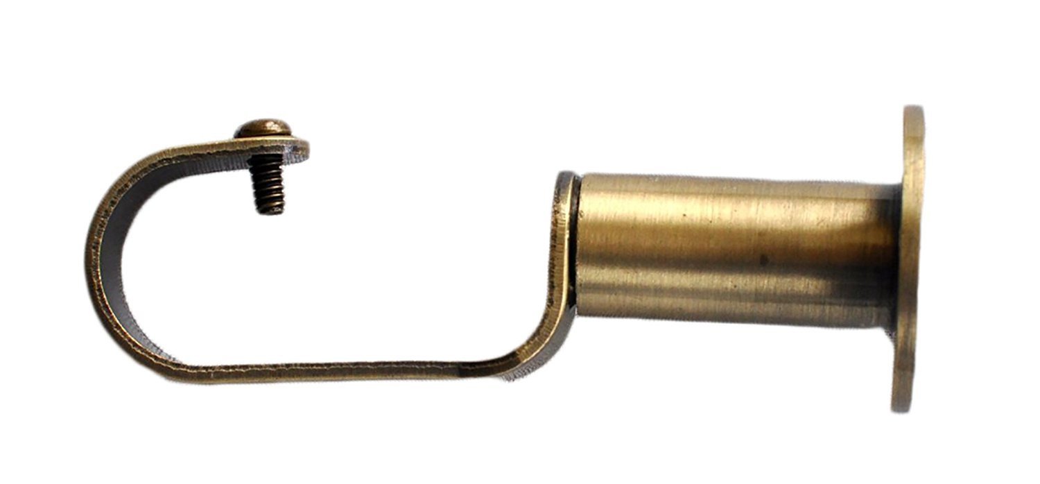 1-Inch Zinc Steel Adjustable Curtain Rod Bracket - 5 Finishes