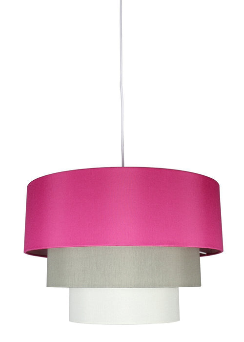 Renzo 3-tier Shade Pendant with Hanging Light Kit, 18-inch Diameter