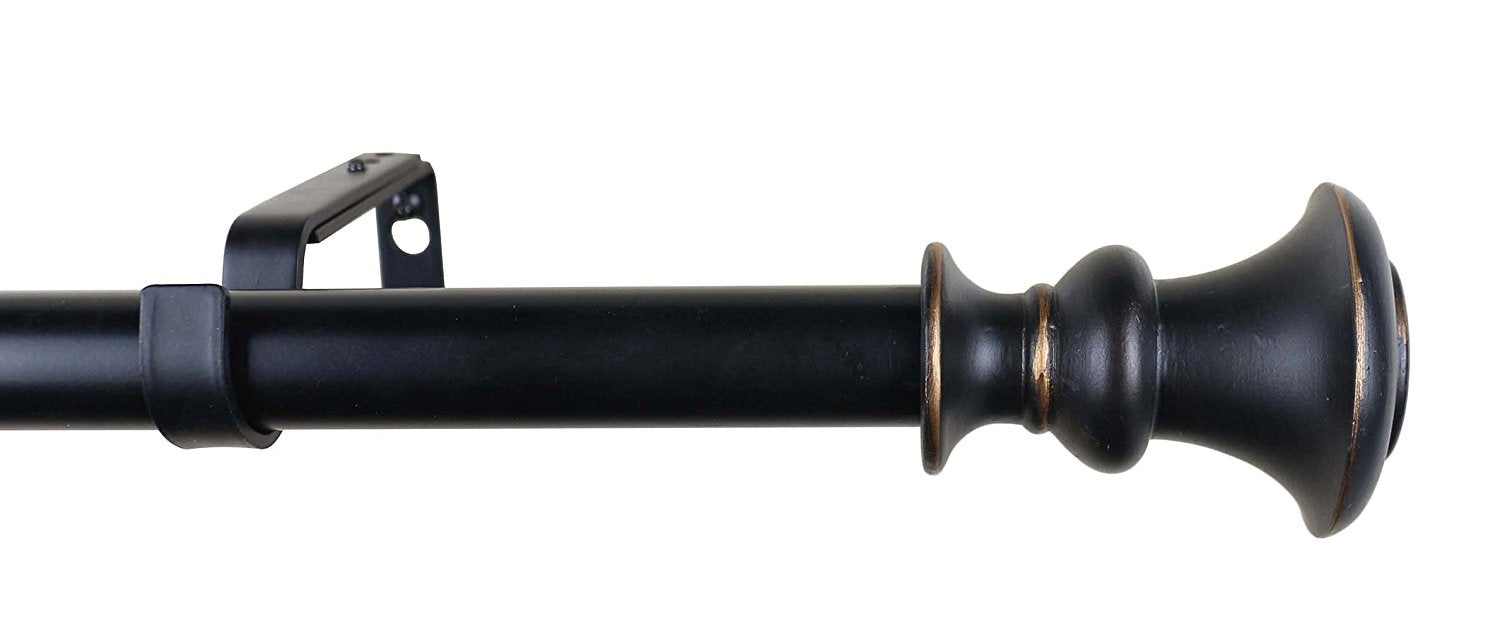 Urbanest 1-inch Tavo Adjustable Drapery Curtain Rod - 7 Finishes