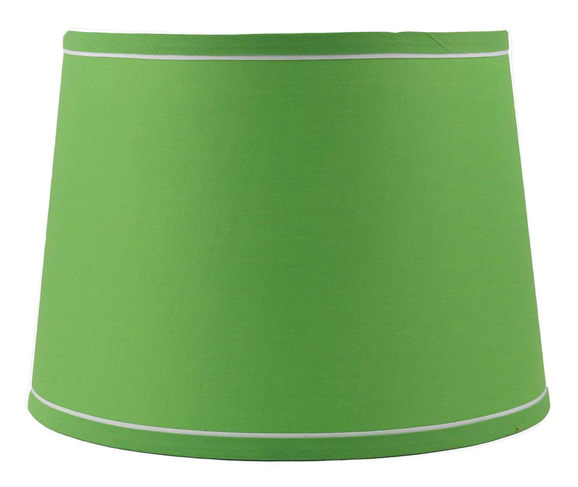 French Drum With White Trim, 12" Lampshade