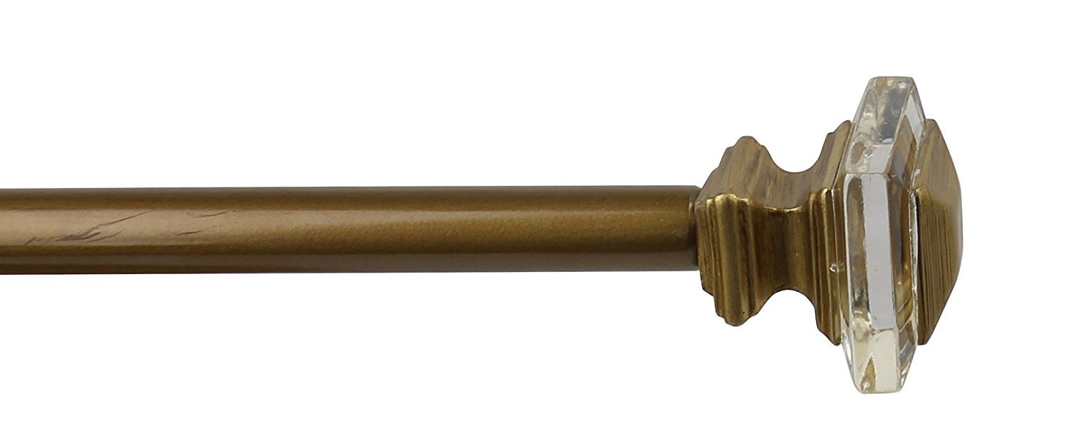 Urbanest 3-4-inch Diameter Cassini Adjustable Single Drapery Curtain Rod