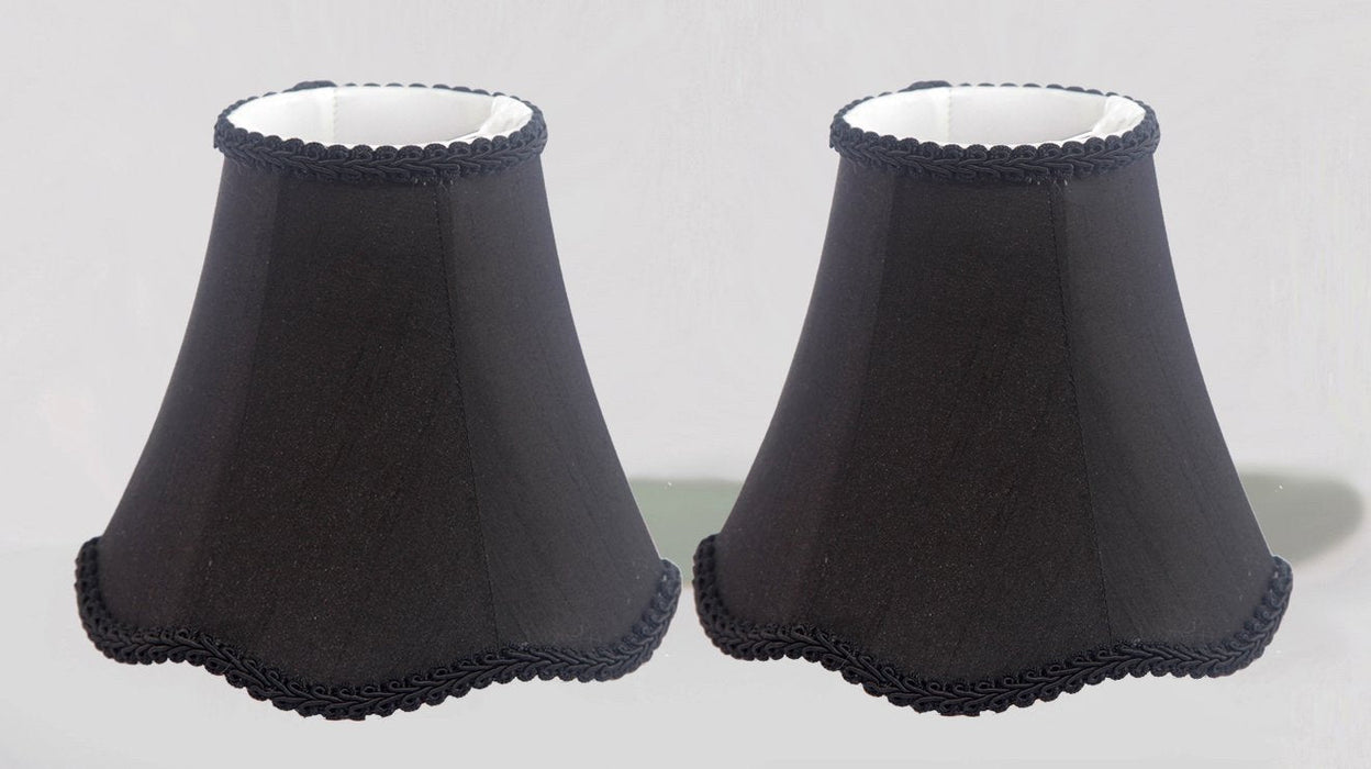 Silk Scallop 6-inch Chandelier Lamp Shade - 3 Colors