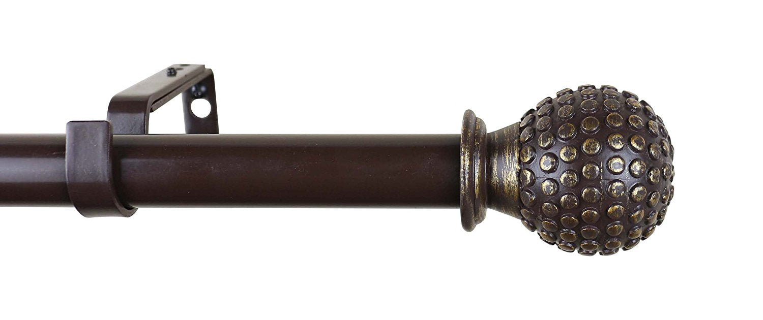 Urbanest 1-inch Diameter Tola Adjustable Single Drapery Curtain Rod