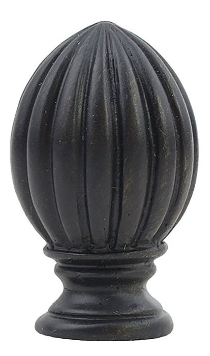 Fluted Lamp Finial - 2 Finishes