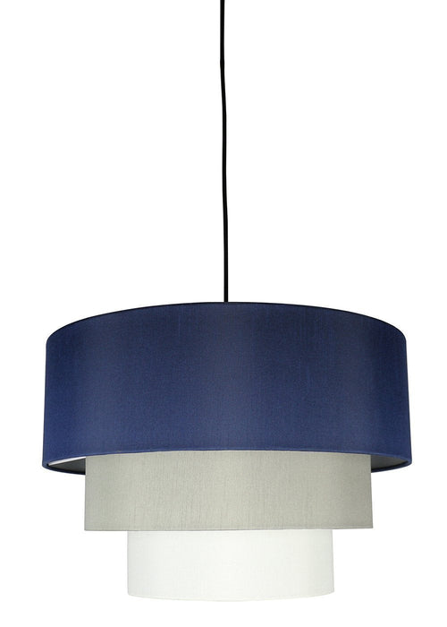Renzo 3-tier Shade Pendant with Hanging Light Kit, 18-inch Diameter