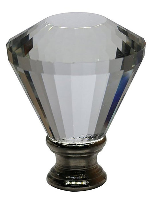 Crystal Diana Lamp Finial - 2 Finishes
