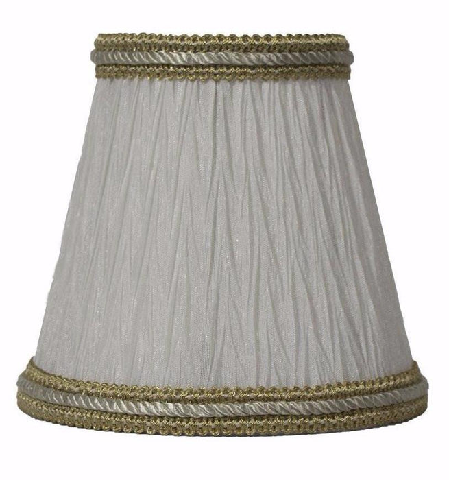 Bamboo Pleat 5-inch Chandelier Lamp Shade - 3 Colors