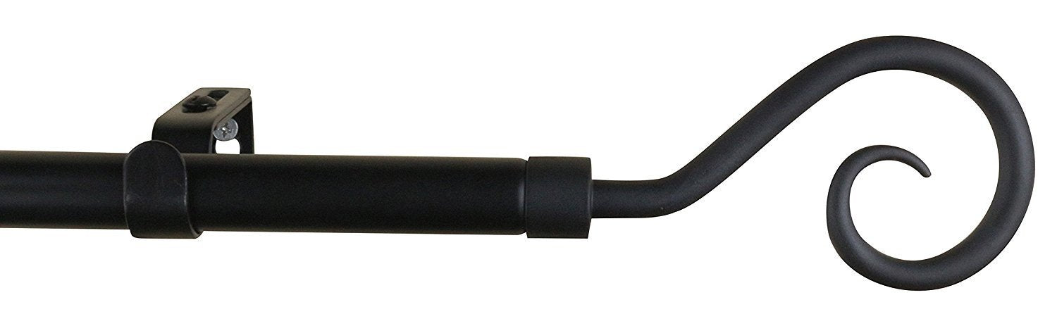 Urbanest 5-8-inch Diameter Domanda Adjustable Single Drapery Curtain Rod