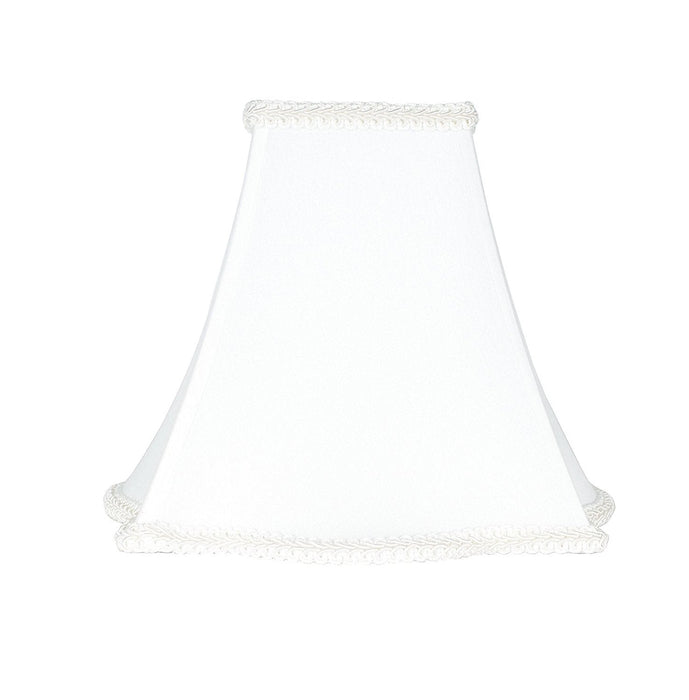 Softback Scalloped Box Lampshade, Faux Silk, 5x12x10", Spider