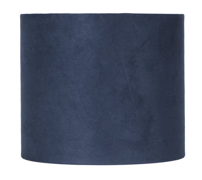 Navy Blue Suede Classic Drum Lampshade