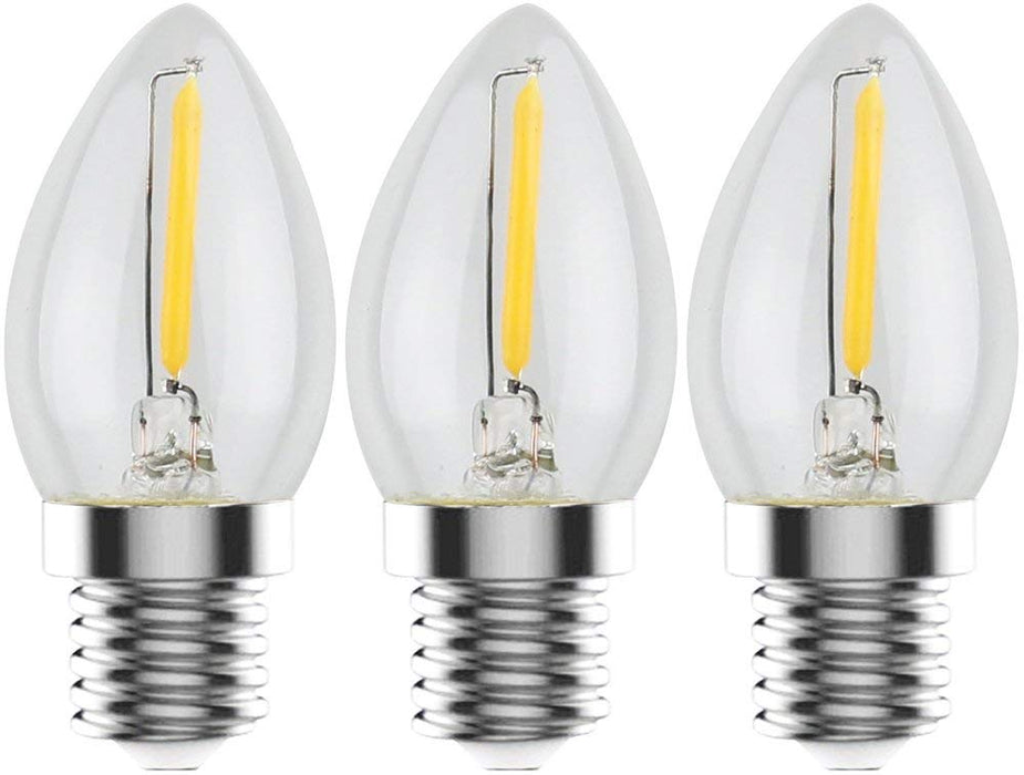 Urbanest C7 E12 LED Filament Edison-style Light Bulb, 1 Watt 15W Equivalent