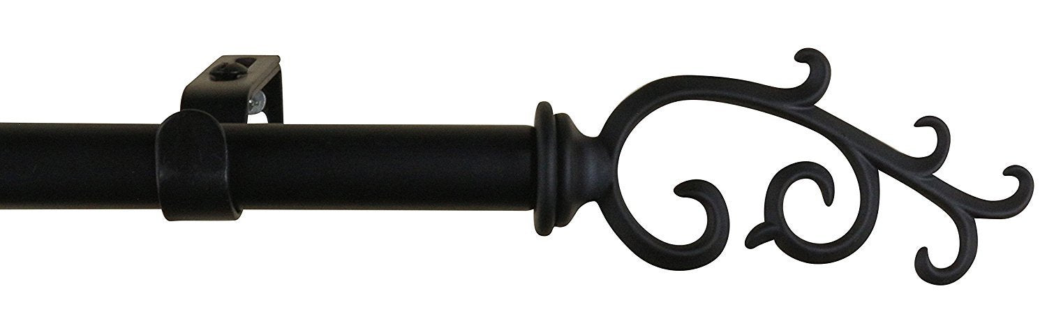 Urbanest 5-8-inch Diameter Julietta Adjustable Single Drapery Curtain Rod